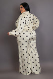 Plus Size Polka Dot Pants & Top Set