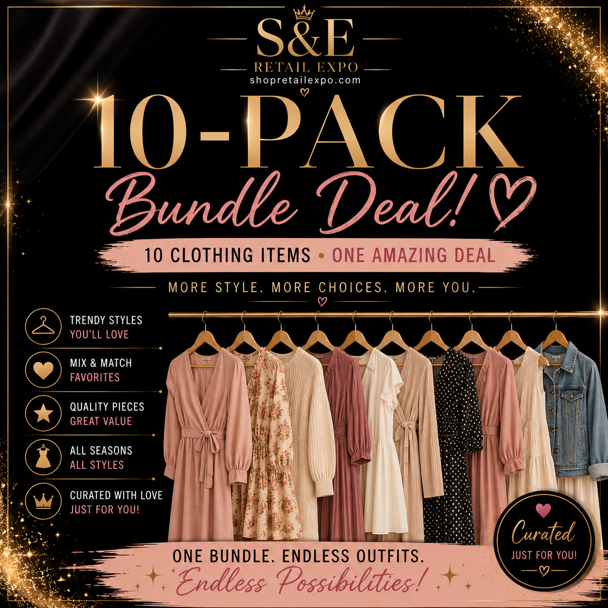 Women's Clothing & Bag/Accessory Bundle Collection