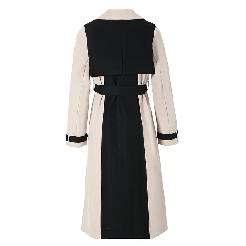 Tan & Black Trench Coat