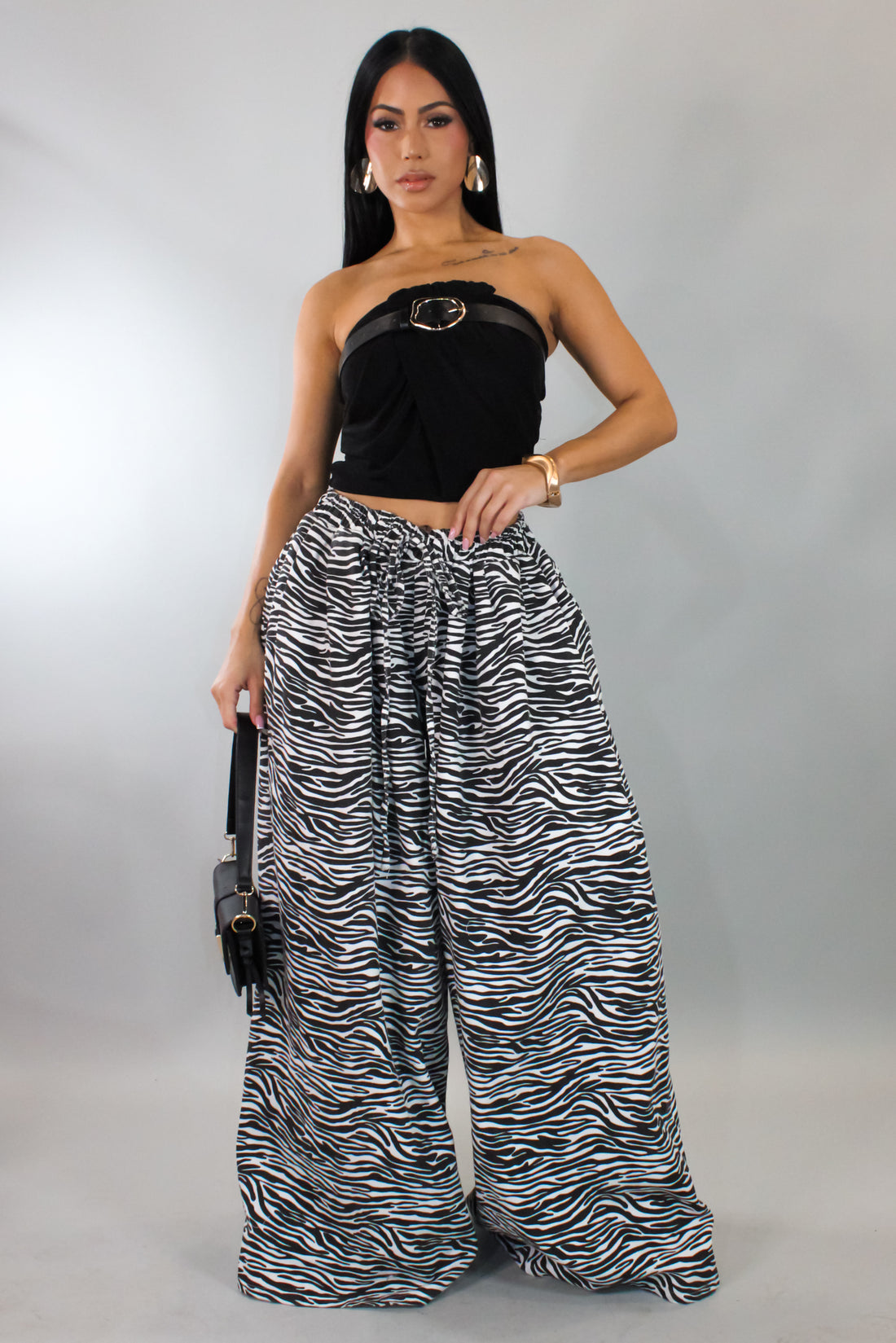 Zebra Print Loose Pants
