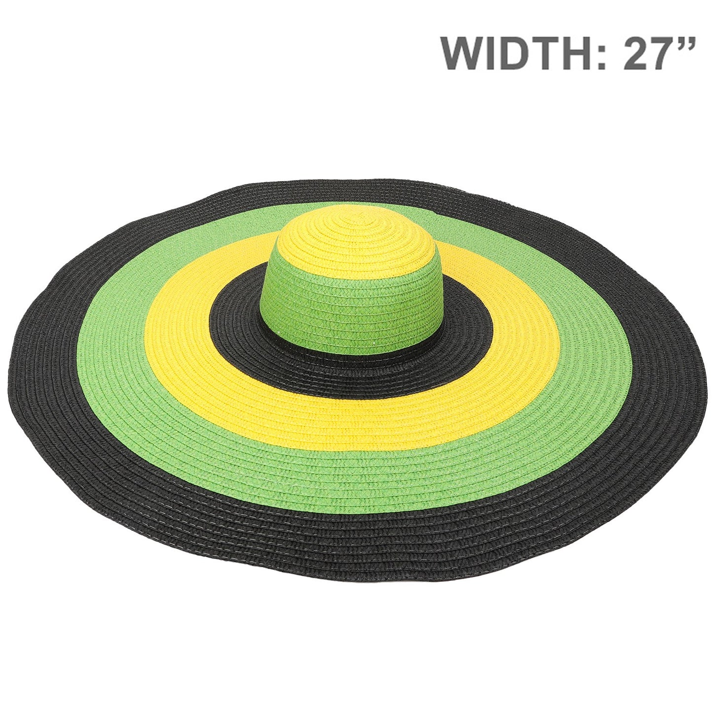 Floppy Oversized Wide Brim Paper Braid Sun Hat- Jamaica (Pre-Order)