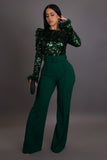 Sequin Topped Jumpsuit