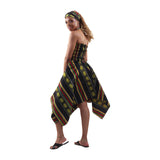 Kente Stretch-top Flare Dress - ONE SIZE