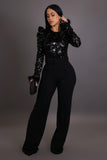 Sequin Topped Jumpsuit