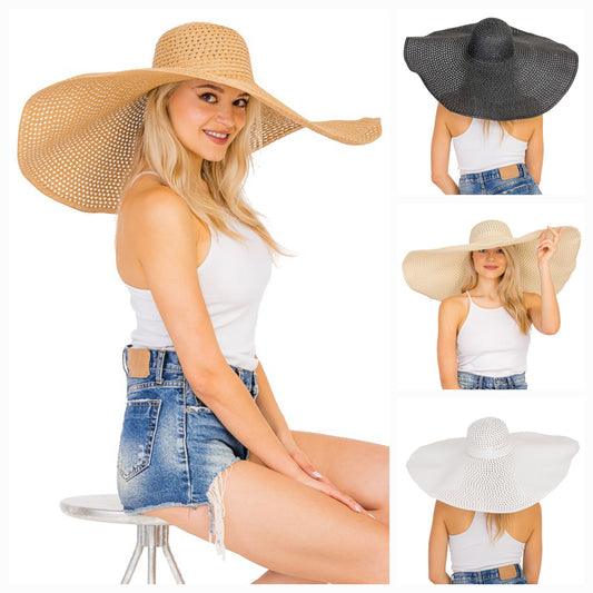Oversized Beach Straw Hat (Pre-Order)