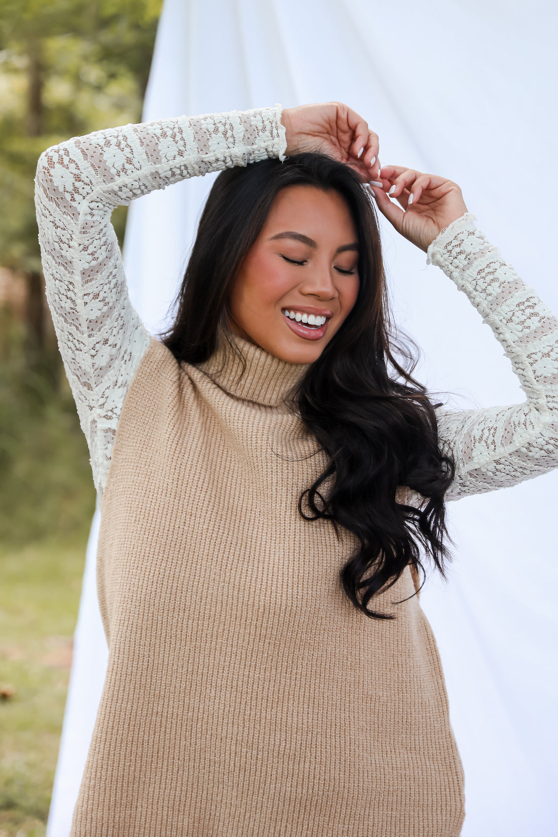Turtle Neck Sweater Top