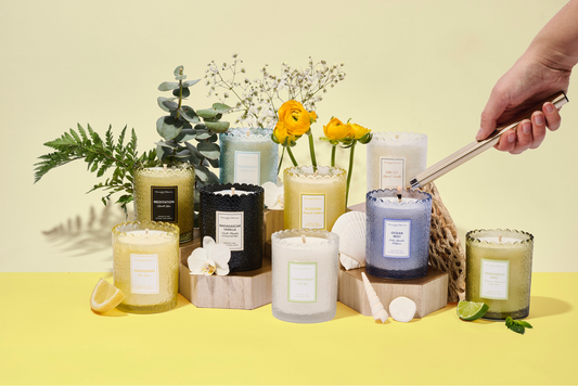 Sunday Reset Fresh Linen Natural Candle 8oz Kaia Collection