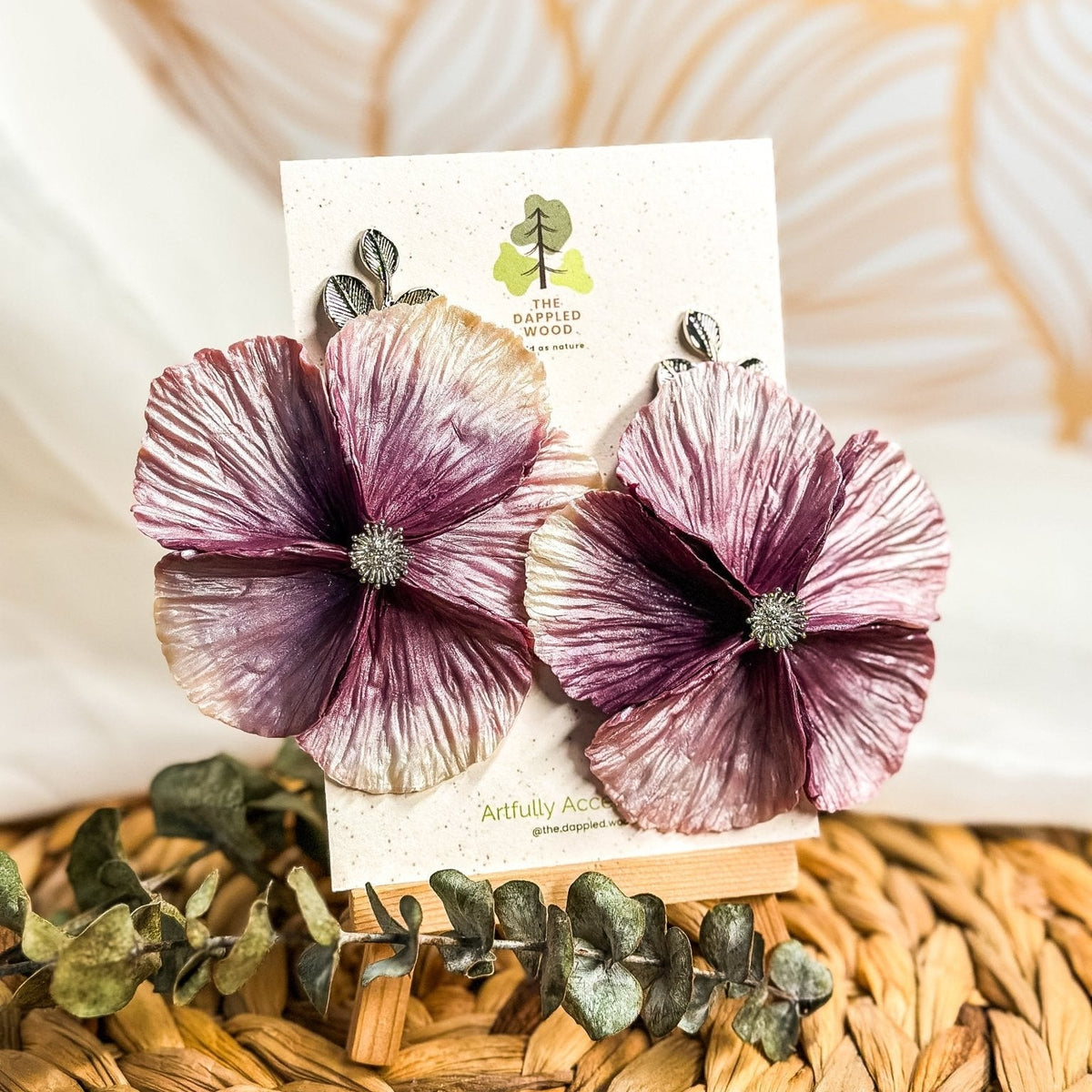 Sabine - Extra Large Flower Statement Earrings