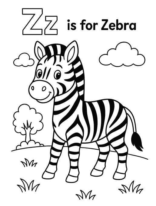 Personalized ABC Coloring Book- Kids Ages 2-6 (Downloadable File)