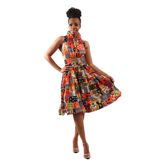 african print summer dress