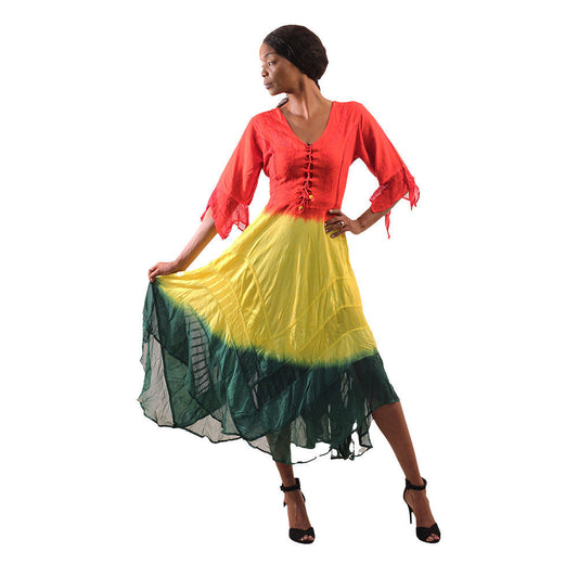 rasta handkerchief dress