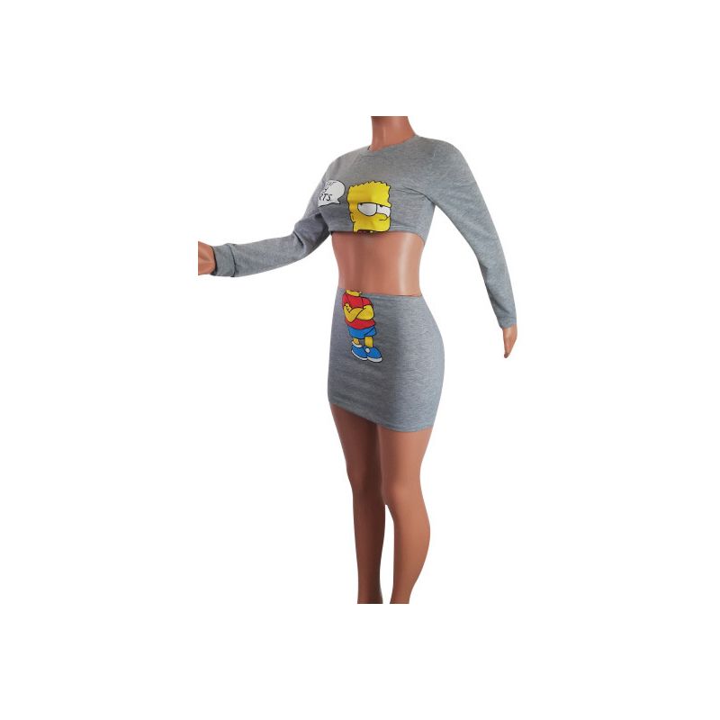 "eat my shorts" the simpsons bart simpson mini skirt set