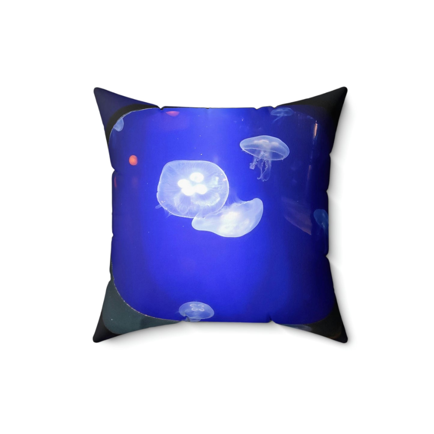 Jelly Fish Print Square Pillow