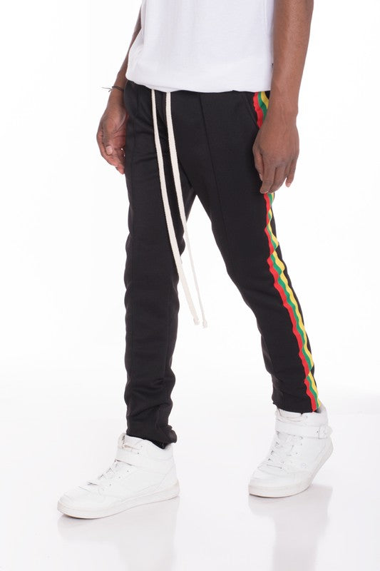 RASTA TAPED MEN'S TRACK PANTS (3 COLORS)