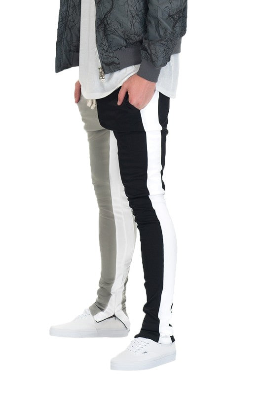 Men's Two Tone Color Block Track Pants Jogger (5 TONES)