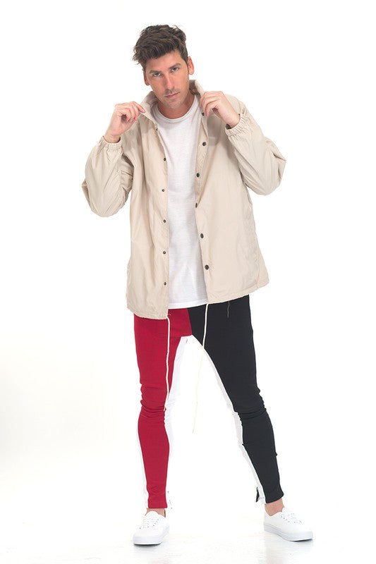 Men's Two Tone Color Block Track Pants Jogger (5 TONES)