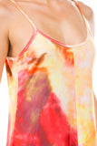 Tie Dye Spaghetti Strapped Loose Pocketed Maxi Dress