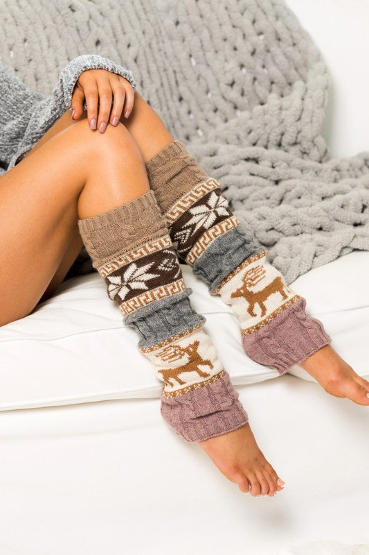 Nordic Snowflake Leg Warmers (4 Colors)