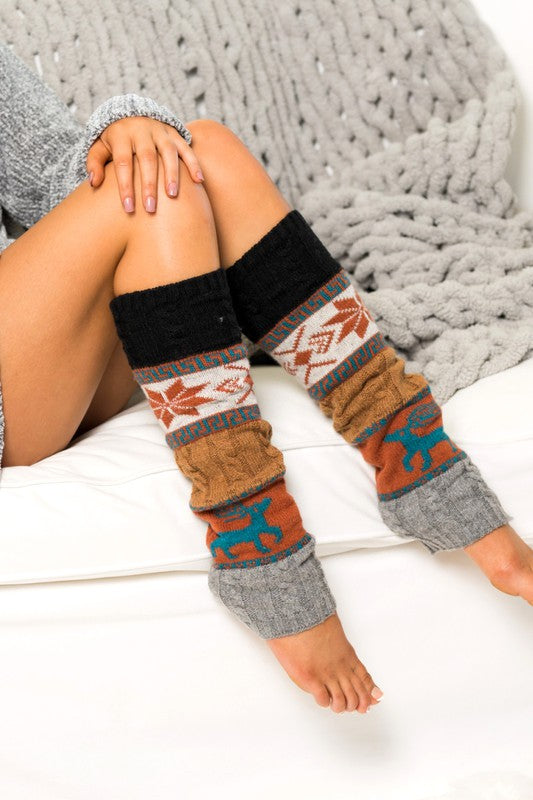 Nordic Snowflake Leg Warmers (4 Colors)