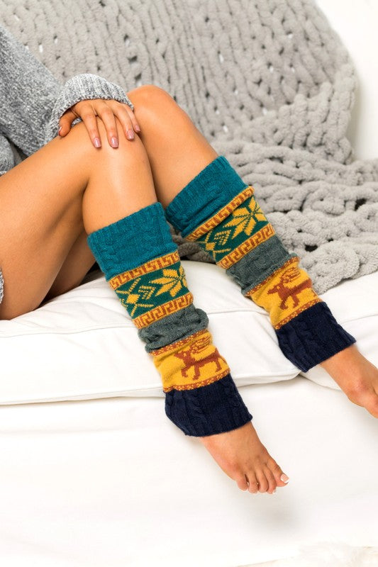 Nordic Snowflake Leg Warmers (4 Colors)
