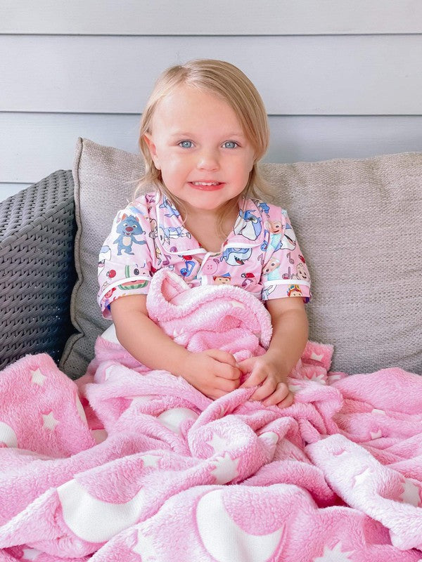 Glow in the Dark Plush Flannel Blanket