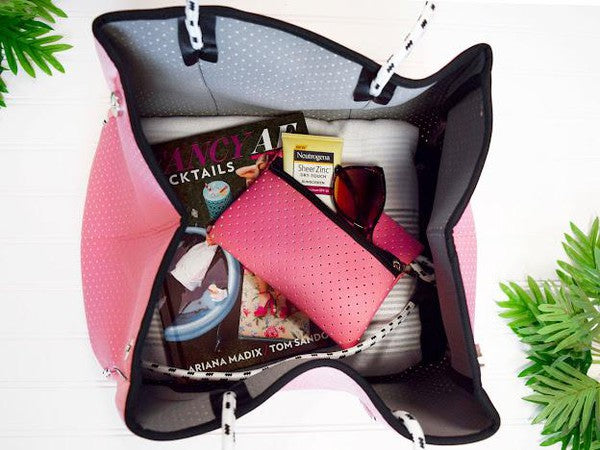 The Gianna, Pink Waterproof Neoprene Bag