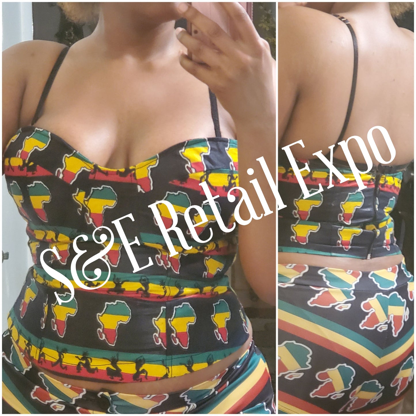 african rasta tube top