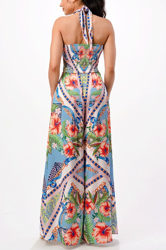 Convertible Wide Leg Jumpsuit