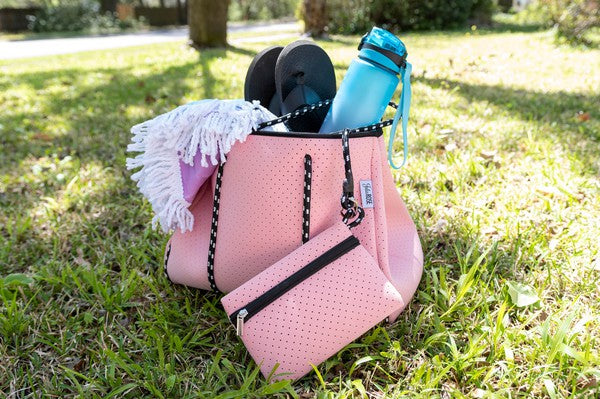 The Gianna, Pink Waterproof Neoprene Bag