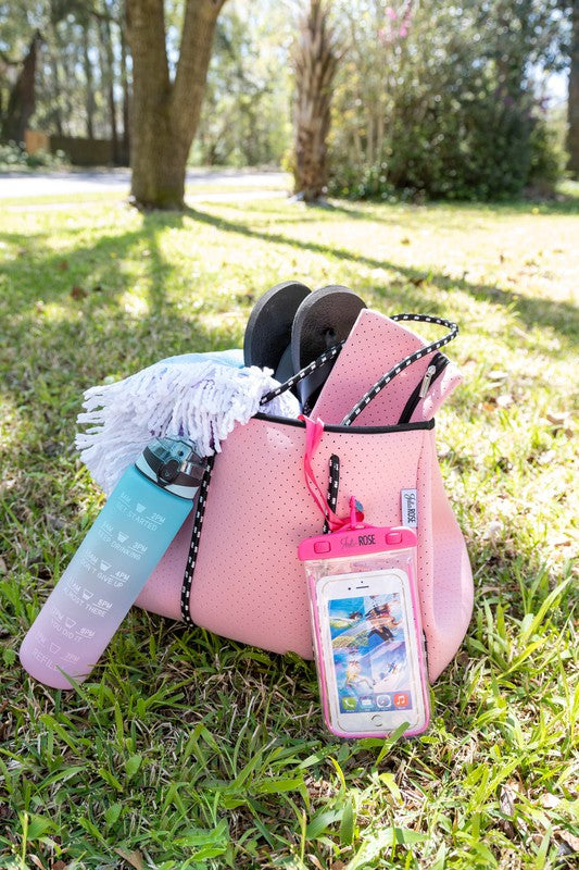 The Gianna, Pink Waterproof Neoprene Bag