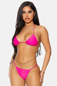 2 Piece Belly Chain Swimsuit