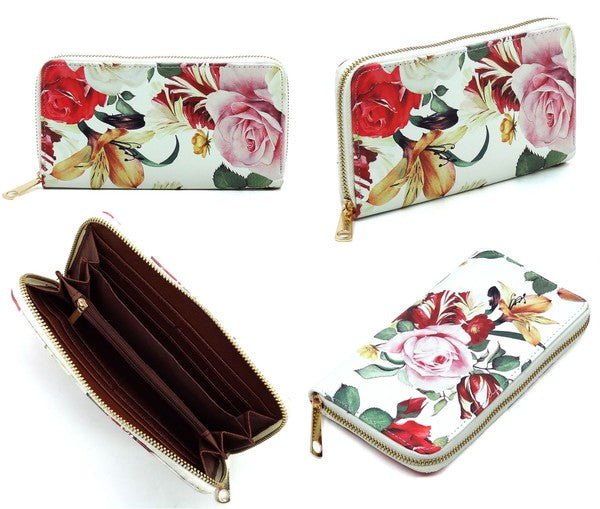 3D Flower Print 2 in 1 Satchel (5 Colors)