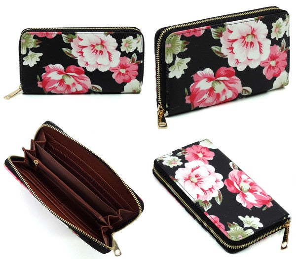 3D Flower Print 2 in 1 Satchel (5 Colors)