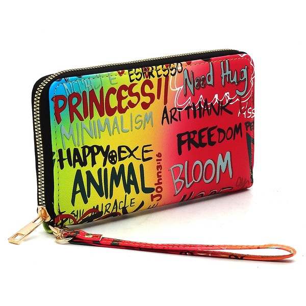 Multi Graffiti Queen Bee Stripe 2 in 1Boxy Satchel (5 Colors)