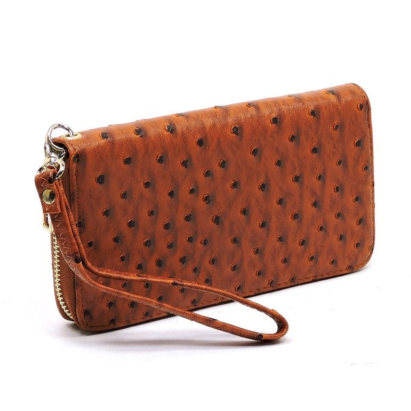 Ostrich Croc Shopper & Wallet Set (12 Colors)