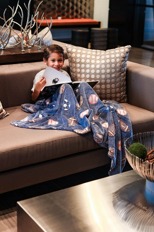 Glow in the Dark Plush Flannel Blanket