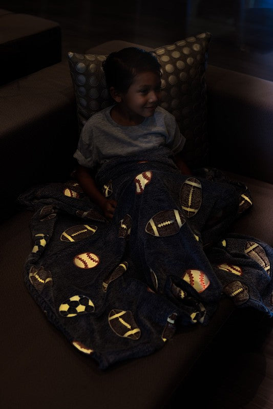 Glow in the Dark Plush Flannel Blanket