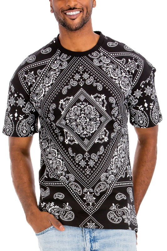 Weiv Mens Bandana Print TShirt (8 Colors)
