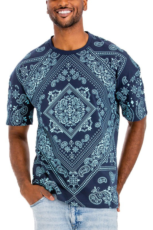 Weiv Mens Bandana Print TShirt (8 Colors)