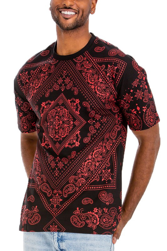 Weiv Mens Bandana Print TShirt (8 Colors)