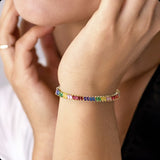Rainbow Marquise Stone Bracelet