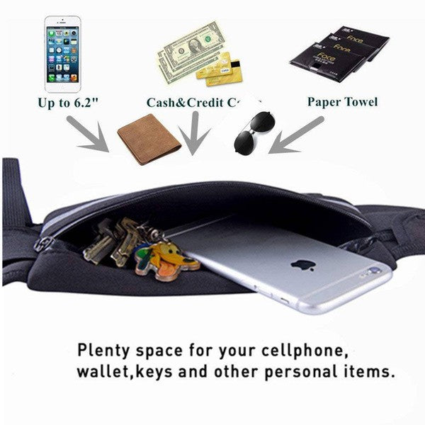 Velocity Water Resistant Running Belt Fanny Pack