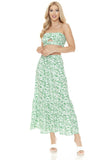Women's Floral Skirt and Top Set