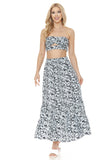 Women's Floral Skirt and Top Set