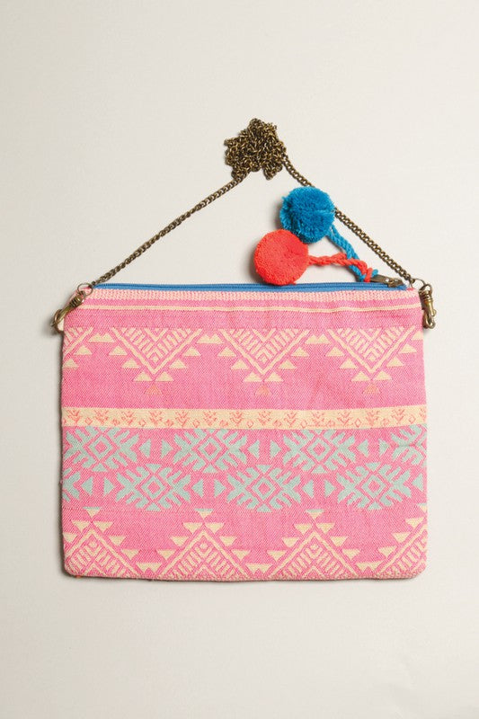Embellished Beaded Clutch with Chain #2