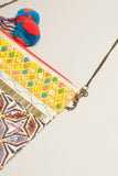 Boho Embellished Clutch with Chain #1
