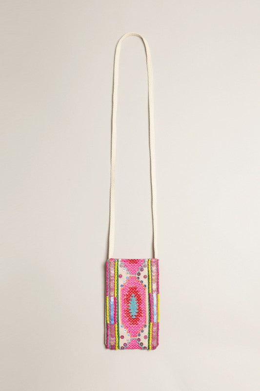 Bohemian Embellished Cell Phone Crossbody
