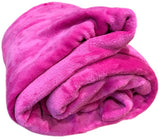 Dark Pink Super Soft Bed Throw Flannel Blanket