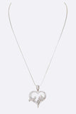 FAITH Cubic Zirconia Heart Pendant Necklace