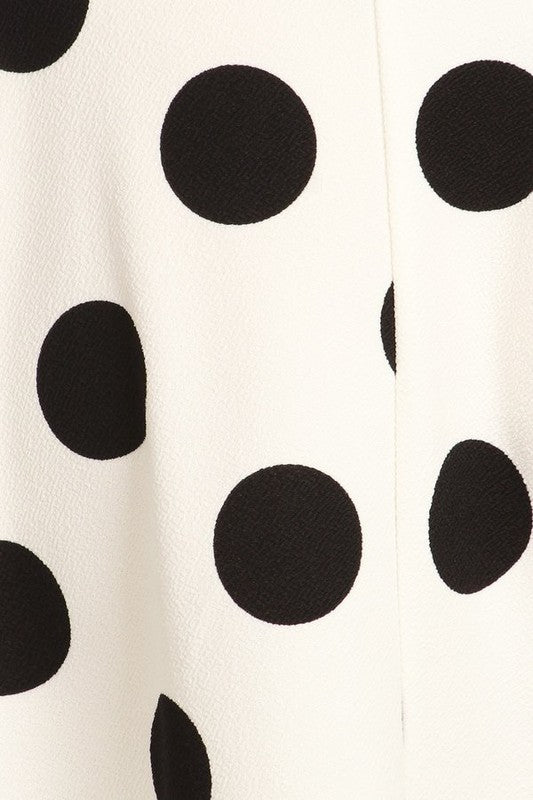 Plus Size Polka Dot Skirt